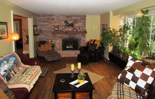 Family Room - Country homes for sale and luxury real estate including horse farms and property in the Caledon and King City areas near Toronto